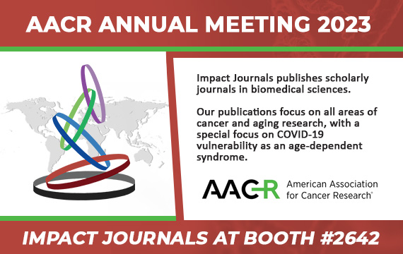 Oncotarget at AACR Annual Meeting 2023